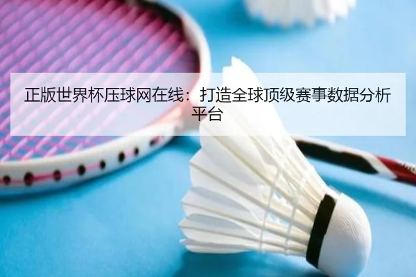 正版世界杯压球网在线：打造全球顶级赛事数据分析平台